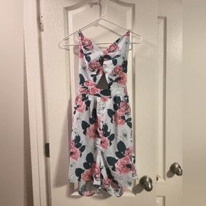 Flower Romper with Cut-Outs